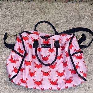 🦀 BETSEY JOHNSON RARE HEART CRAB WEEKENDER DUFFLE